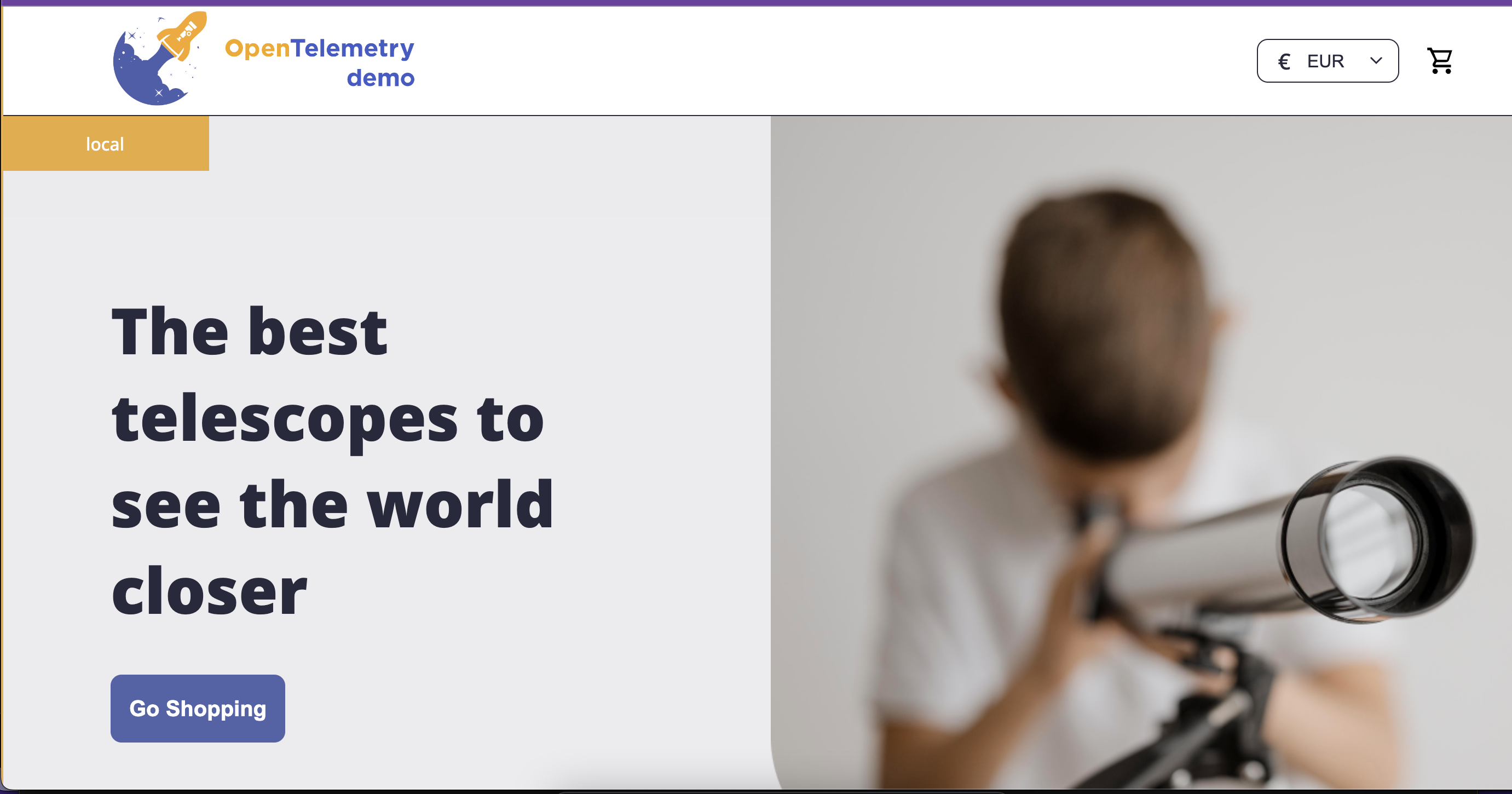 OpenTelemetry デモの新フロントエンド